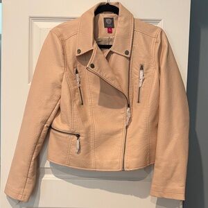 NWT Vince Camuto Light Pink Leather Jacket